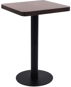 Bistro stolek tmavě hnědý 50x50 cm MDF - Jedálenský stôl