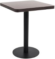 Bistro stolek tmavě hnědý 60x60 cm MDF - Barový stôl