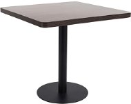 Bar Table Bistro Table Dark Brown 80x80cm MDF - Barový stůl