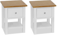 Noční stolky 2 ks 36x30x47 cm masivní dubové dřevo - Noční stolek