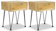 Noční stolky 2 ks 40x30x50 cm masivní teakové dřevo - Night Stand