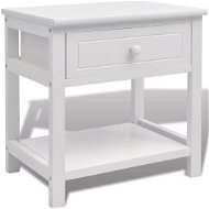 Noční stolek dřevěný bílý - Noční stolek