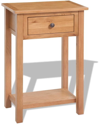 Konzolový stolek 50 x 32 x 75 cm masivní dubové dřevo - Night Stand - Main image