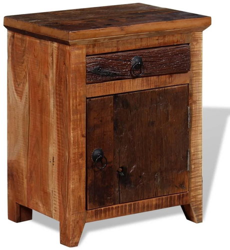 Noční stolek masivní akácie a recyklované dřevo - Night Stand - Main image