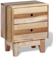 Nočný stolík, masívny, recyklované drevo - Nočný stolík