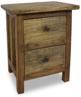 Noční stolek, masivní recyklované dřevo, 40 x 30 x 51 cm - Night Stand