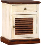 Noční stolek, masivní sheesham a mangovník, 30x40x50 cm - Noční stolek