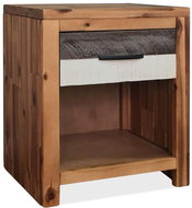 Noční stolek masivní akáciové dřevo 40 x 30 x 48 cm - Noční stolek