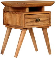 Noční stolek z masivního akáciového dřeva 45x35x45 cm - Noční stolek