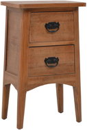 Noční stolek z masivního jedlového dřeva 40 x 29 x 68 cm hnědý - Noční stolek
