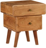 Noční stolek 40x35x49 cm masivní akáciové dřevo - Noční stolek