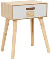Noční stolek se zásuvkou 44x30x58,5 cm masivní borovice - Noční stolek