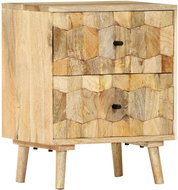 Noční stolek 40x30x50 cm masivní mangovníkové dřevo - Noční stolek