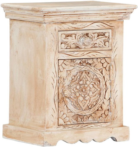 Noční stolek 40x30x50 cm masivní mangovníkové dřevo - Night Stand - Main image