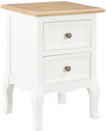 Noční stolek bílý 35x30x49 cm MDF - Noční stolek