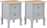 Noční stolky 2 ks šedé 35 x 30 x 49 cm MDF - Noční stolek
