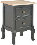 Noční stolek černý 35 x 30 x 49 cm MDF - Noční stolek