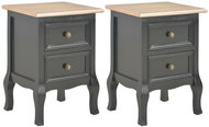 Noční stolky 2 ks černé 35 x 30 x 49 cm MDF - Noční stolek