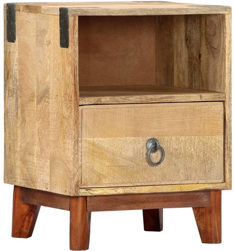 Noční stolek 40x30x52 cm masivní hrubý mangovník - Night Stand - Main image