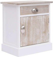 Noční stolek 38 x 28 x 45 cm dřevo pavlovnie - Noční stolek