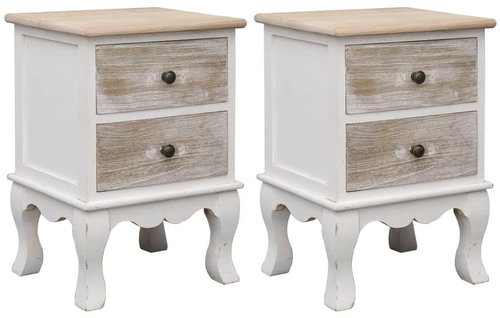 Noční stolky 2 ks 35 x 30 x 50 cm dřevo pavlovnie - Night Stand - Main image
