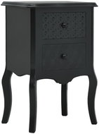 Noční stolek černý 43 x 32 x 65 cm MDF - Noční stolek