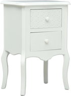 Noční stolek bílý 43x32x65 cm MDF - Noční stolek