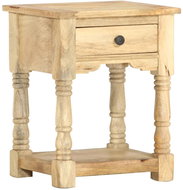 Noční stolek 40x35x50 cm masivní mangovníkové dřevo - Noční stolek