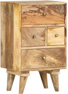 Noční stolek 36 x 30 x 60 cm masivní mangovníkové dřevo - Noční stolek