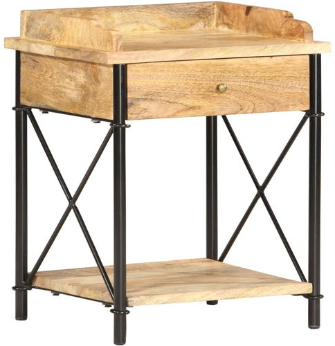 Noční stolek 40 x 35 x 50 cm masivní mangovníkové dřevo - Noční stolek - Main image