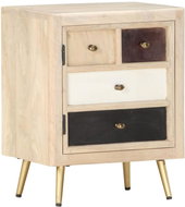 Noční stolek 40 x 30 x 50 cm masivní mangovníkové dřevo - Noční stolek