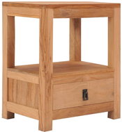 Noční stolek 40 x 30 x 50 cm masivní teakové dřevo - Noční stolek