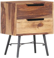 Noční stolek 40 x 30 x 50 cm masivní sheeshamové dřevo - Noční stolek