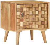 Noční stolek 42x35x45 cm masivní akáciové dřevo - Noční stolek