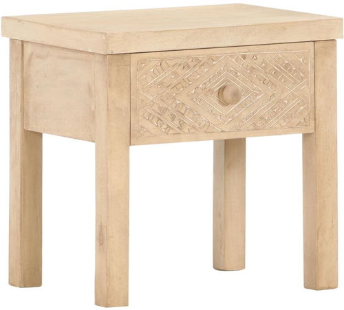 Noční stolek 40x30x43 cm masivní mangovníkové dřevo - Noční stolek - Main image