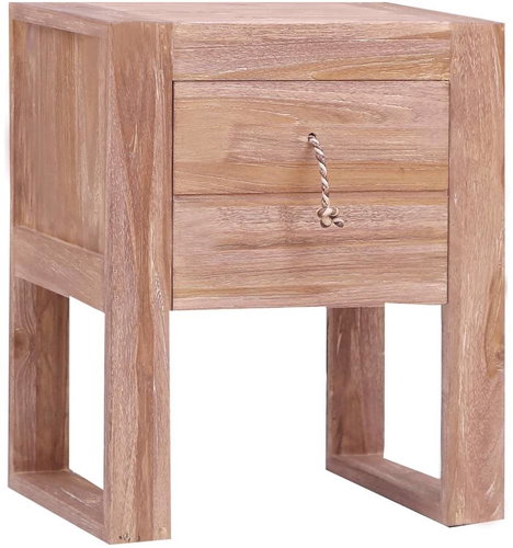 Noční stolek 40x30x50 cm masivní teakové dřevo - Noční stolek - Main image