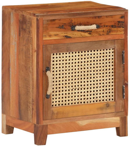Noční stolek 40 x 30 x 50 cm masivní recyklované dřevo - Night Stand - Main image