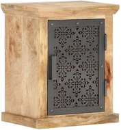 Noční stolek s dvířky 40x30x50 cm masivní mangovník - Noční stolek