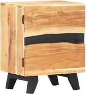 Noční stolek 40 x 30 x 51 cm masivní akáciové dřevo - Noční stolek