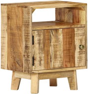 Noční stolek 40 x 30 x 50 cm hrubé mangovníkové dřevo  - Noční stolek