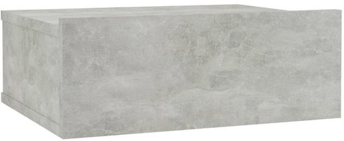Nástěnný noční stolek betonově šedý 40x30x15 cm dřevotříska - Night Stand - Main image