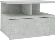 Nástěnný noční stolek beronově šedý 40 x 31 x 27 cm dřevotříska - Noční stolek