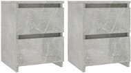 Noční stolky 2 ks betonově šedé 30 x 30 x 40 cm dřevotříska - Noční stolek