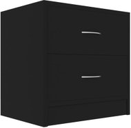 Noční stolek černý 40 x 30 x 40 cm dřevotříska - Night Stand