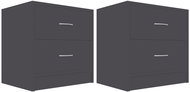 Noční stolky 2 ks šedé 40 x 30 x 40 cm dřevotříska - Night Stand