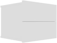 Noční stolek bílý 40 x 30 x 30 cm dřevotříska - Night Stand