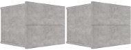 Noční stolky 2 ks betonově šedé 40 x 30 x 30 cm dřevotříska - Noční stolek