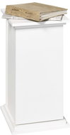 FMD Accent table with door 57.4 cm white 428723 - Side Table