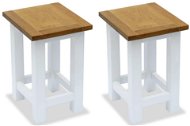 Docking tables 2 pcs 27x24x37 cm solid oak wood 3053419 - Side Table