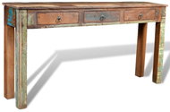 Console table with 3 drawers recycled wood - Console Table